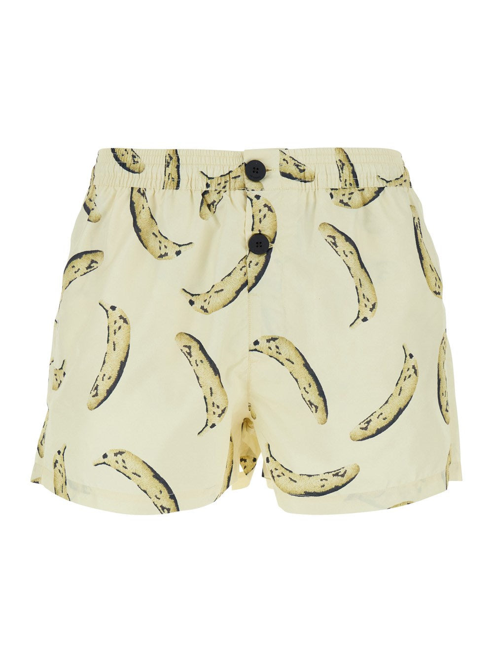 Jacquemus 'Le Maillot Puntini' Yellow Swimsuit with Elastic Waist and All-Over Print in Tech Fabric Man