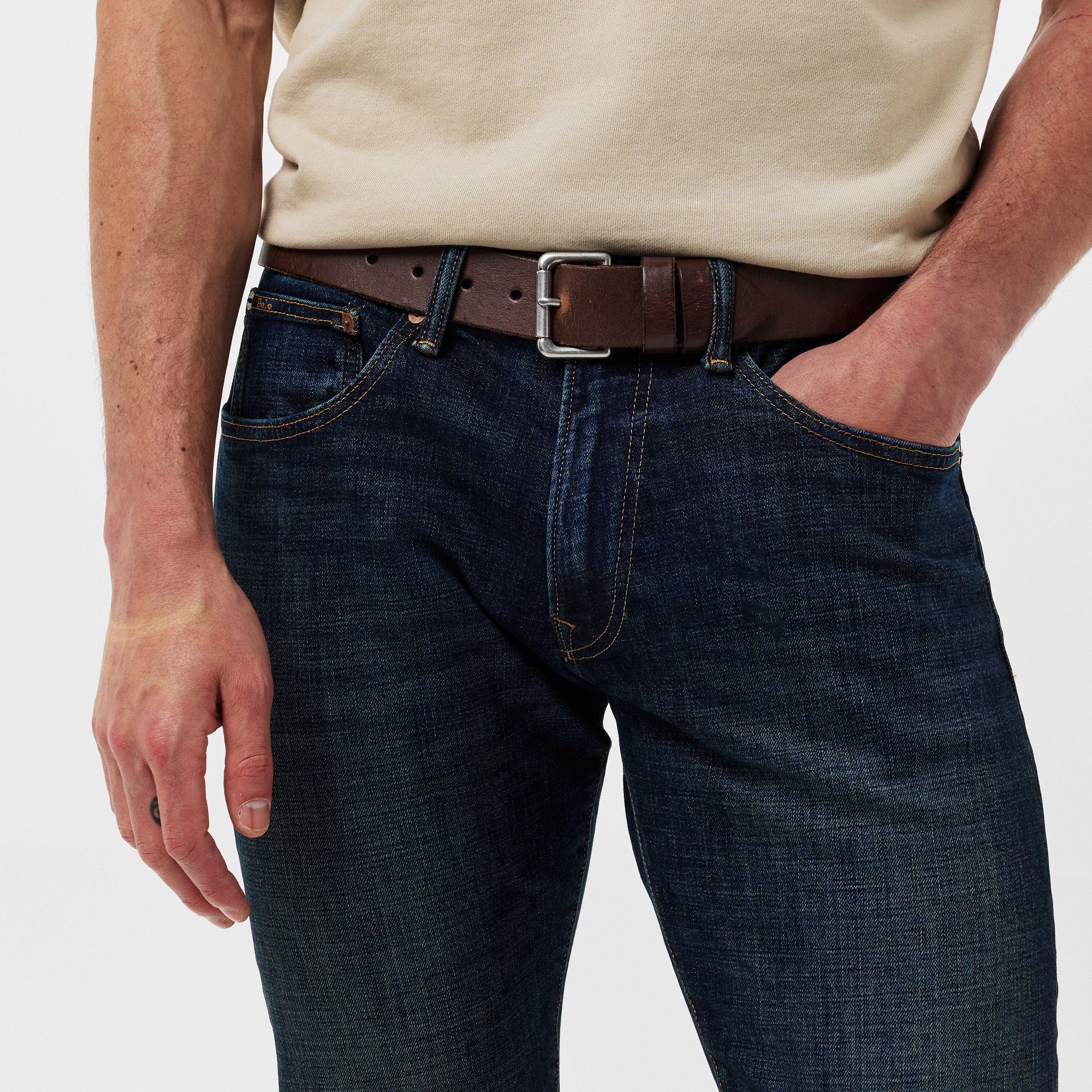 Logo Patch Leather Belt
