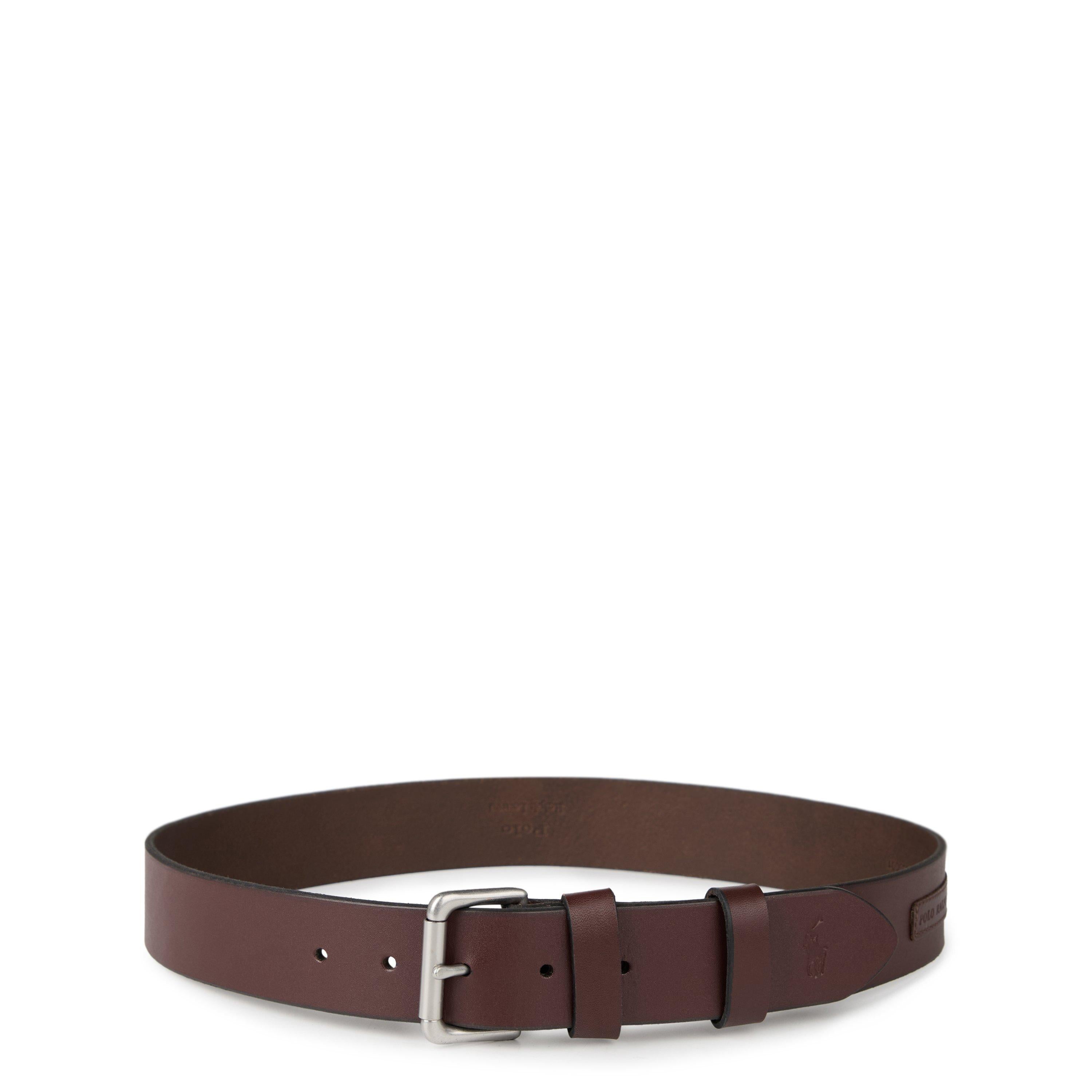 Logo Patch Leather Belt