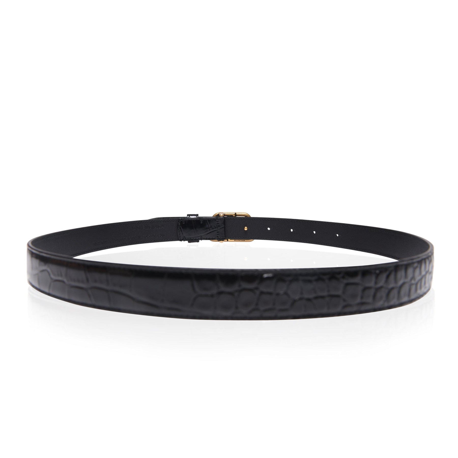 Bb Thin Croc Belt