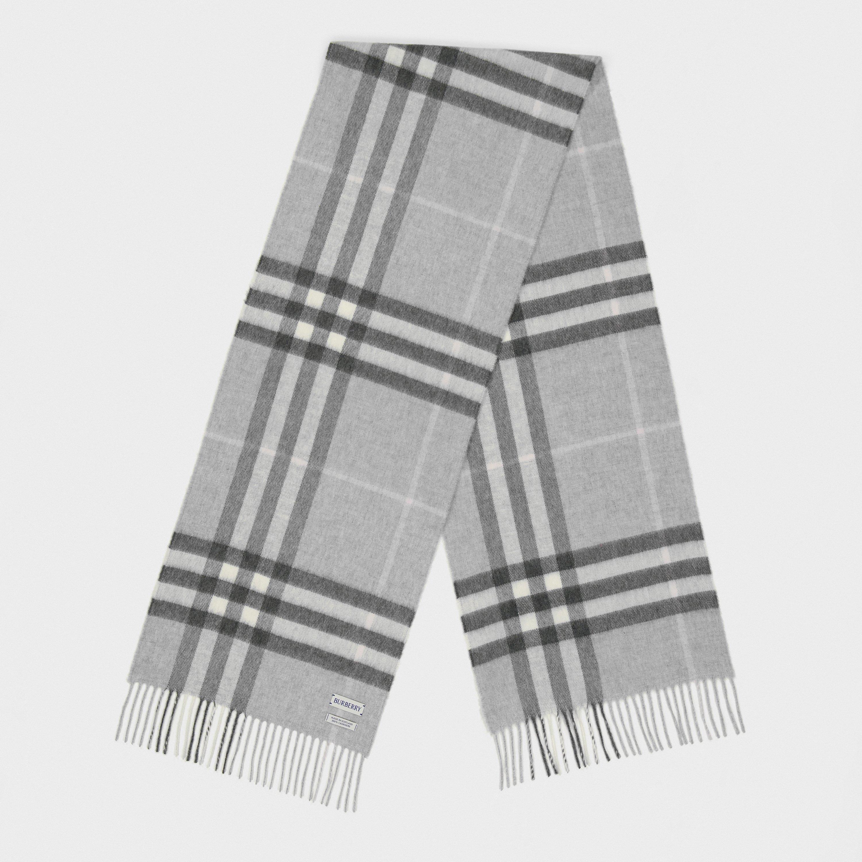 Check Cashmere Scarf