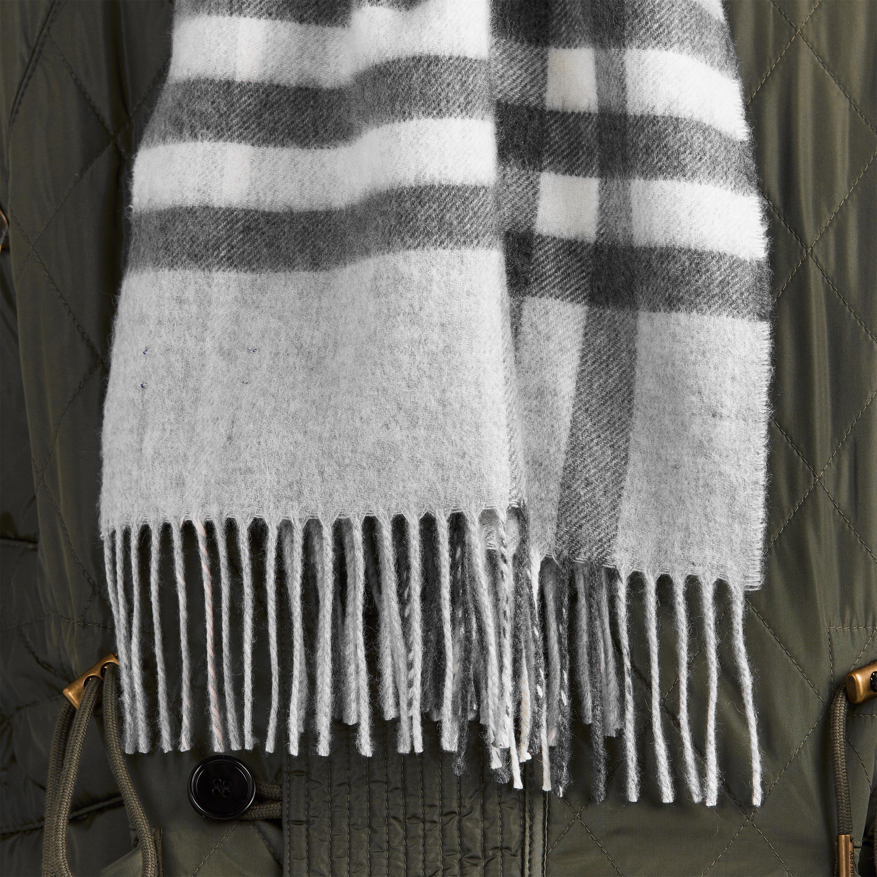 Check Cashmere Scarf