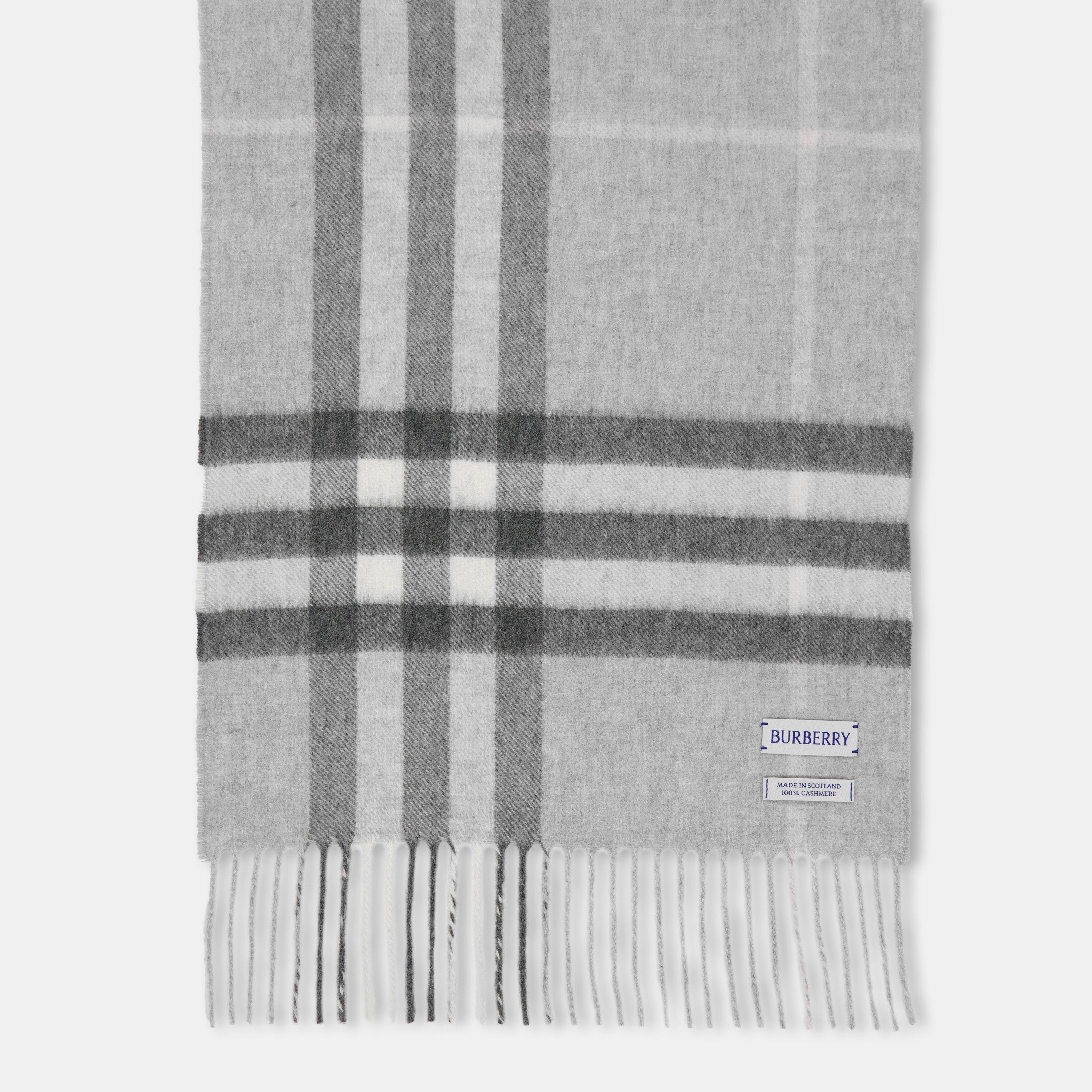 Check Cashmere Scarf