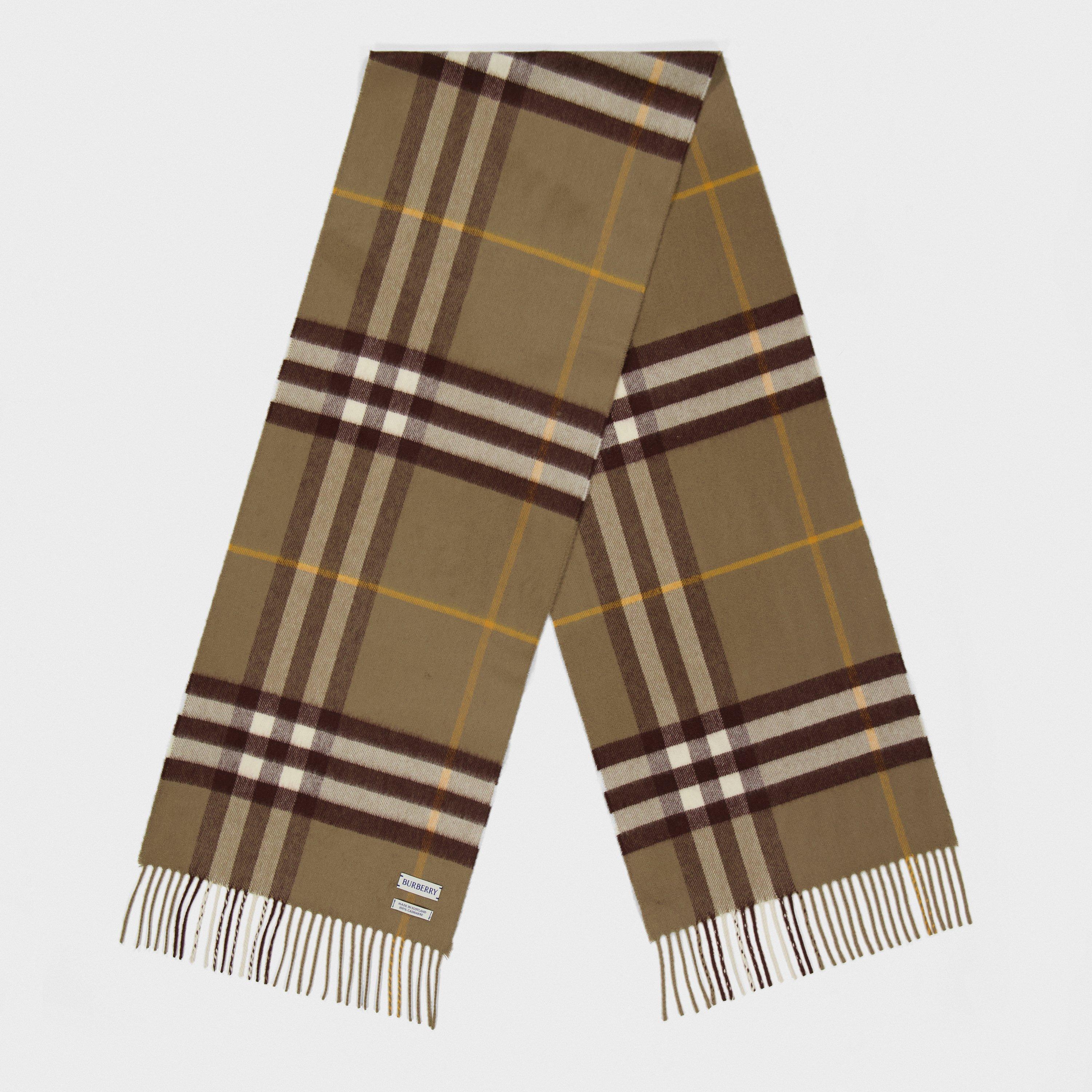 Check Cashmere Scarf
