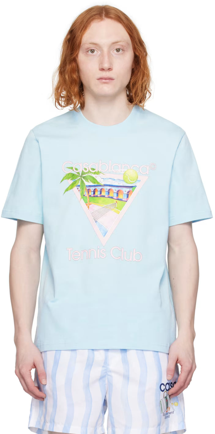 Blue 'Tennis Club' Icon T-Shirt