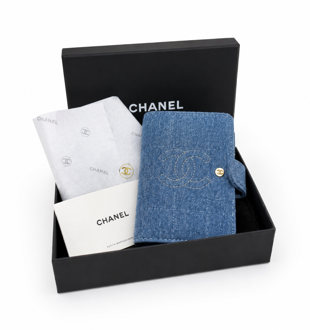 CHANEL Beauty Blue Passport Holder, Beaute Makeup VIP Free Gift
