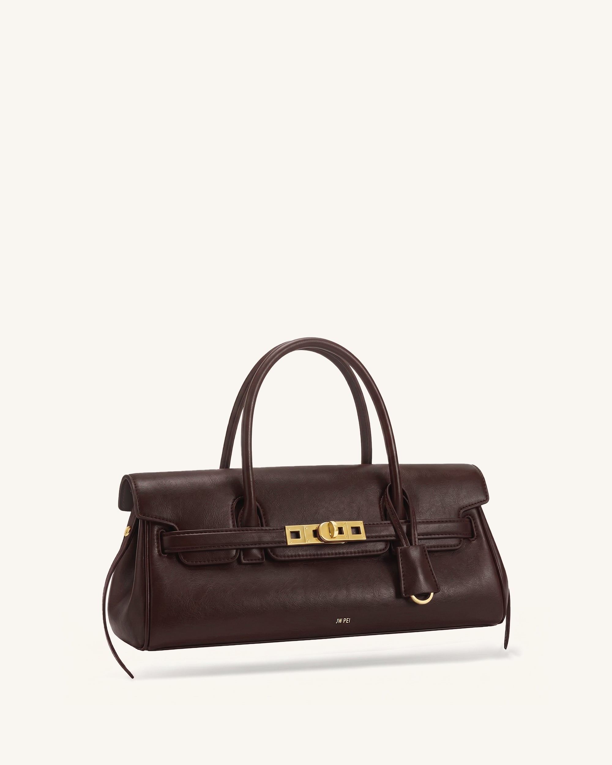 Yara Small Top Handle Shoulder Bag - Deep Coffee
