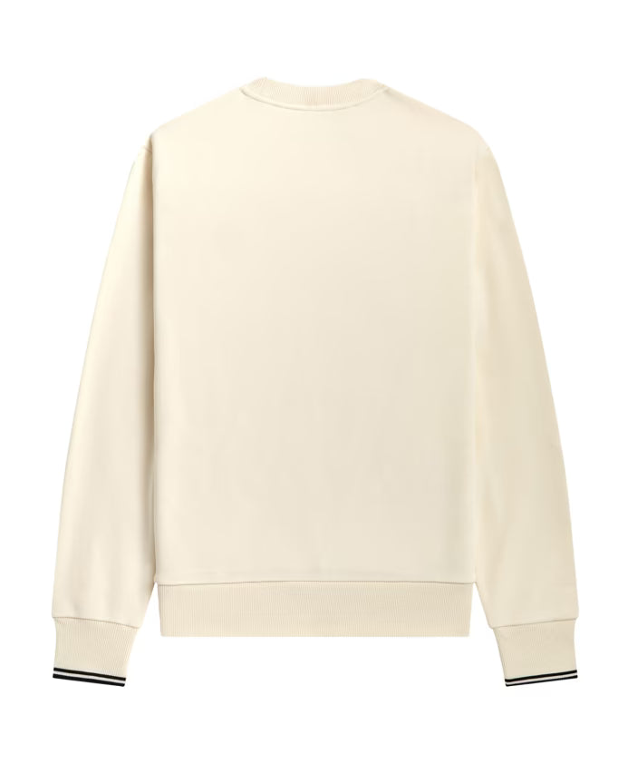 Fred Perry Ecru Sweater with Logo
