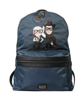 Blue Nylon DGFamily Patch Backpack
