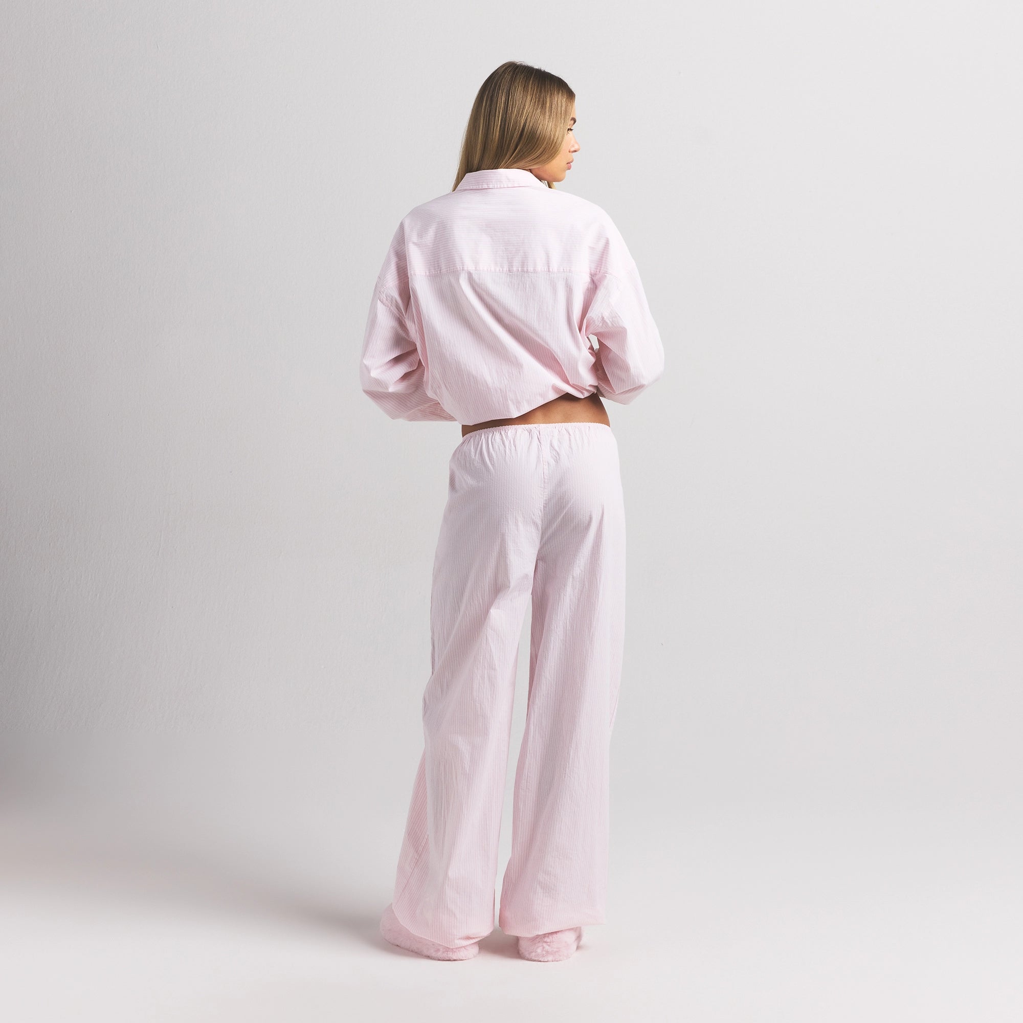 Cotton Poplin Oversized Sleep Set