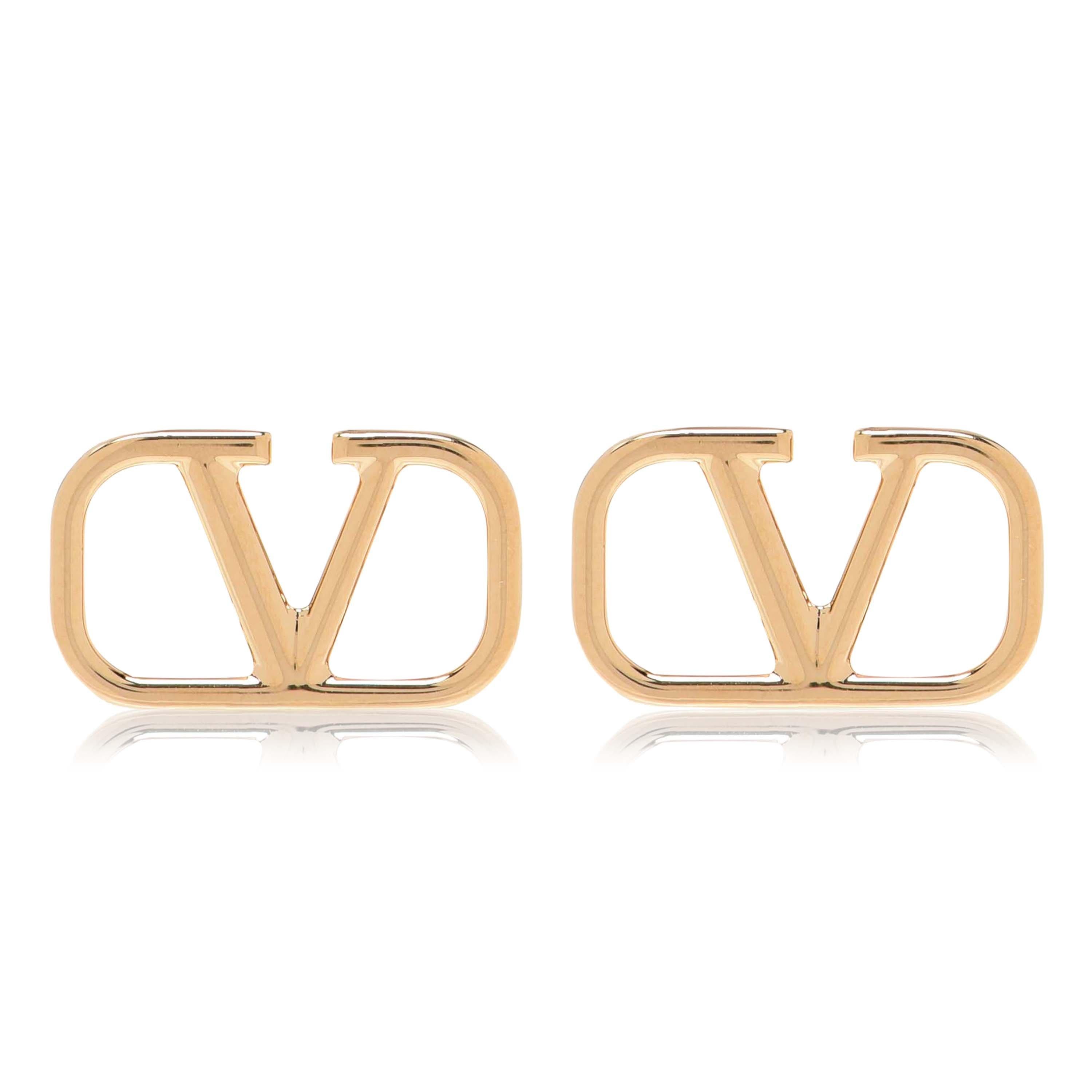 V Logo Earring