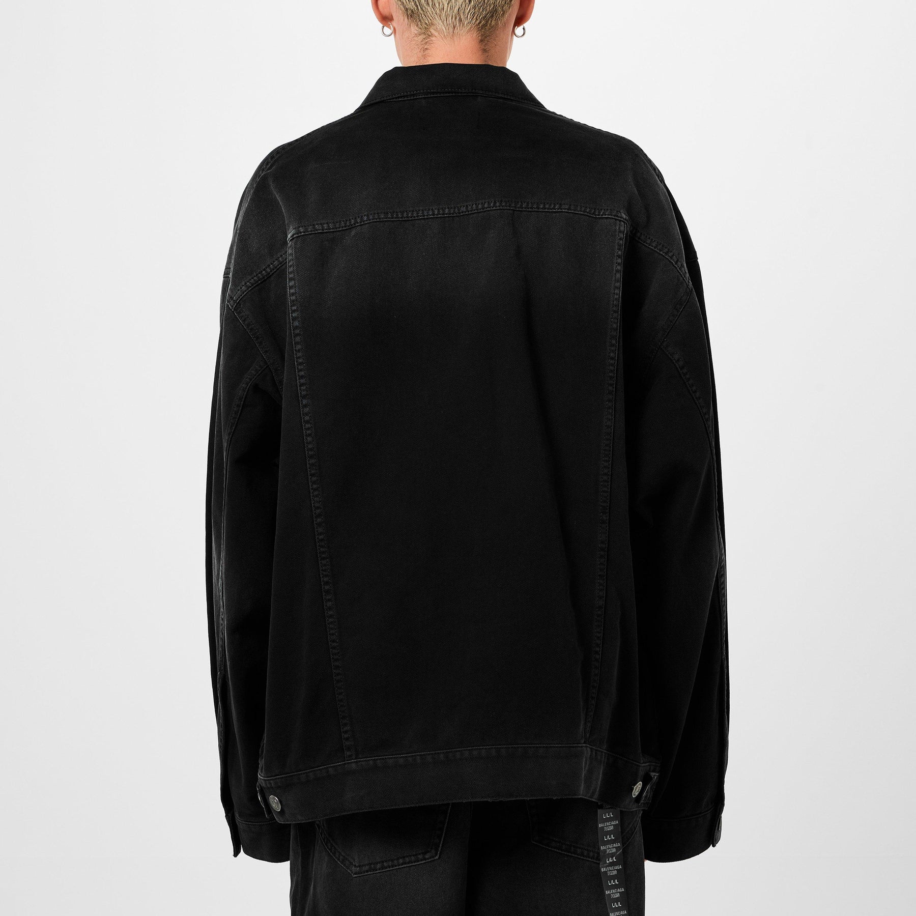 Size Sticker Denim Jacket