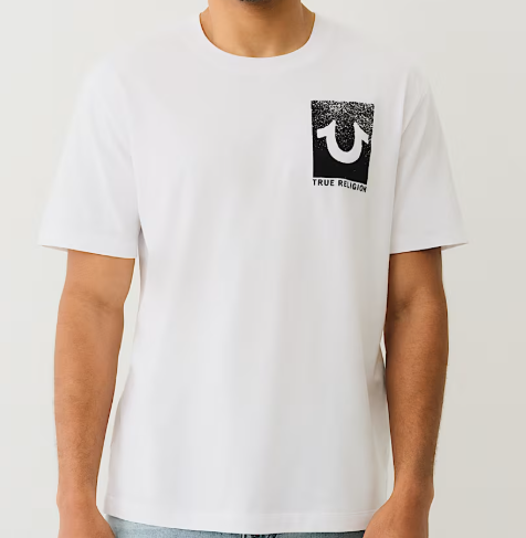 NEW ARRIVALS FLOCKED BUDDHA TEE