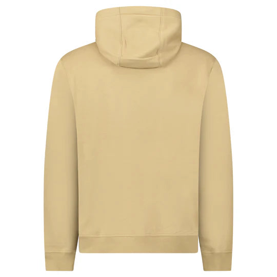 Burberry Logo Embroidered Hoodie Beige