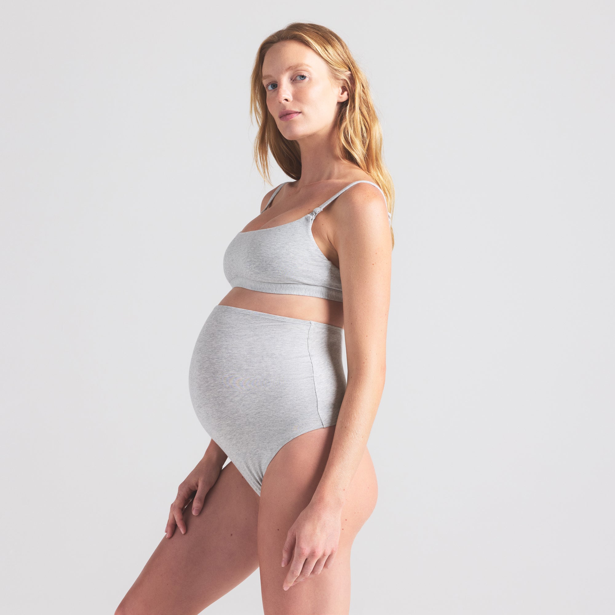 Cotton Jersey Maternity High-waisted Thong