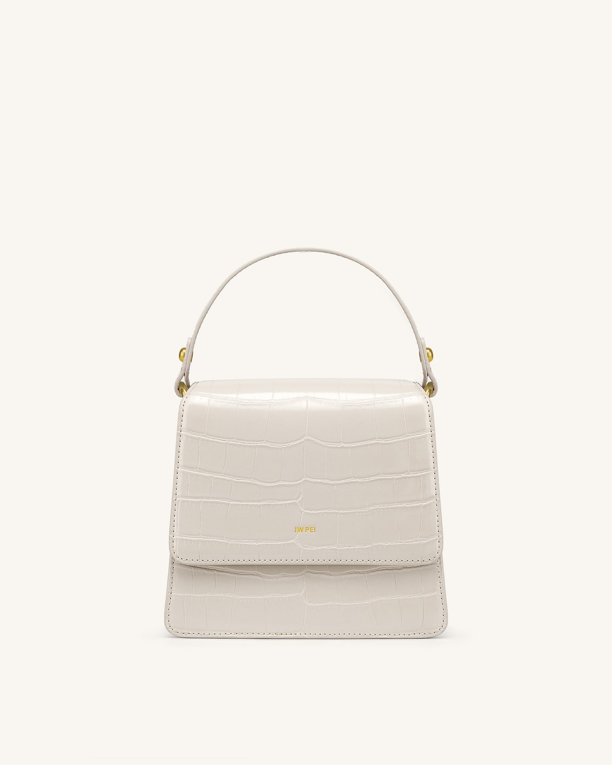 FAE Top Handle Crossbody - Nutella Croc