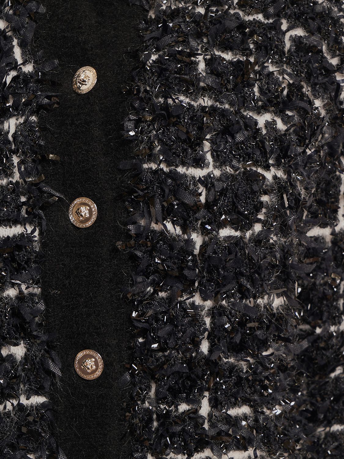 Versace Versace Knit jacquard cropped jacket - Size: XXS Jackets | Shop From The Mirage