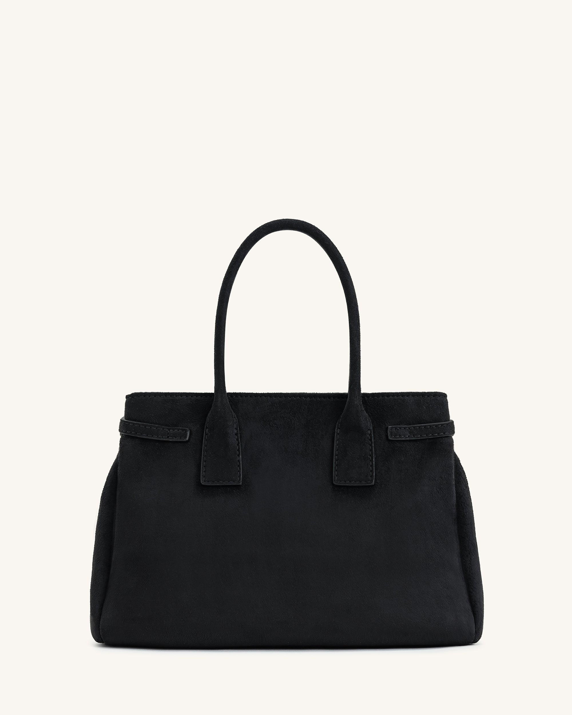 Miley Belt Embellished Tote Bag - Brown