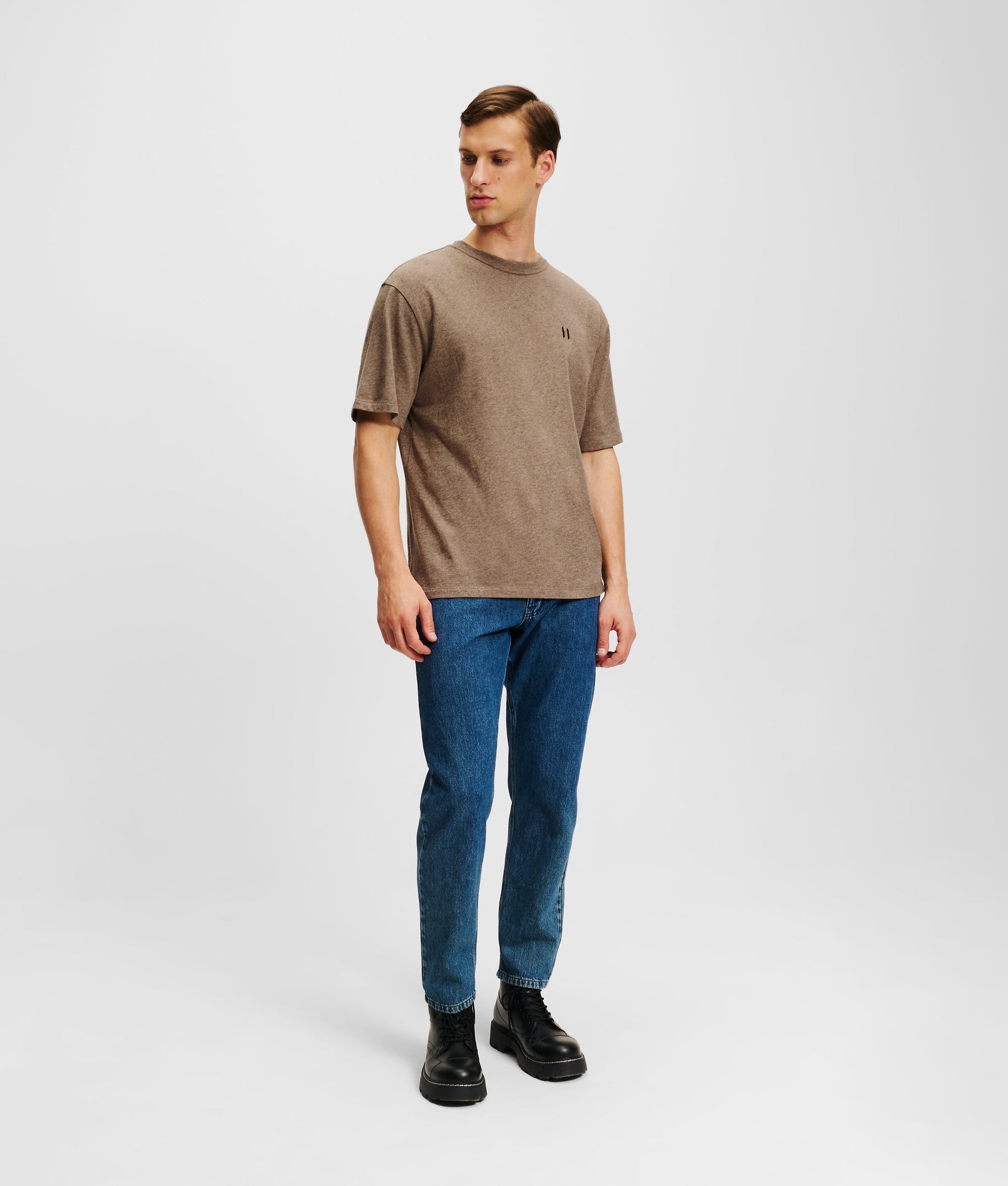 MONOGRAM WOOL-BLEND T-SHIRT