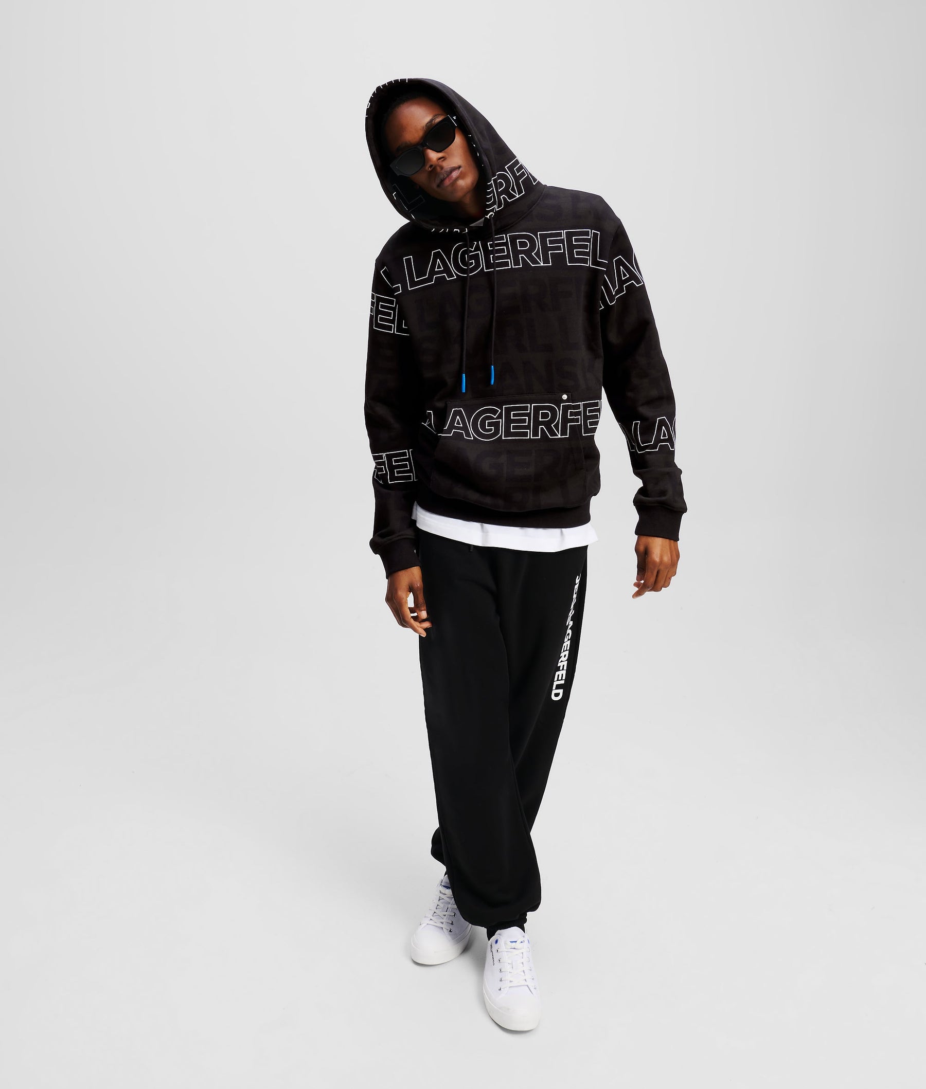 ALL-OVER LOGO HOODIE
