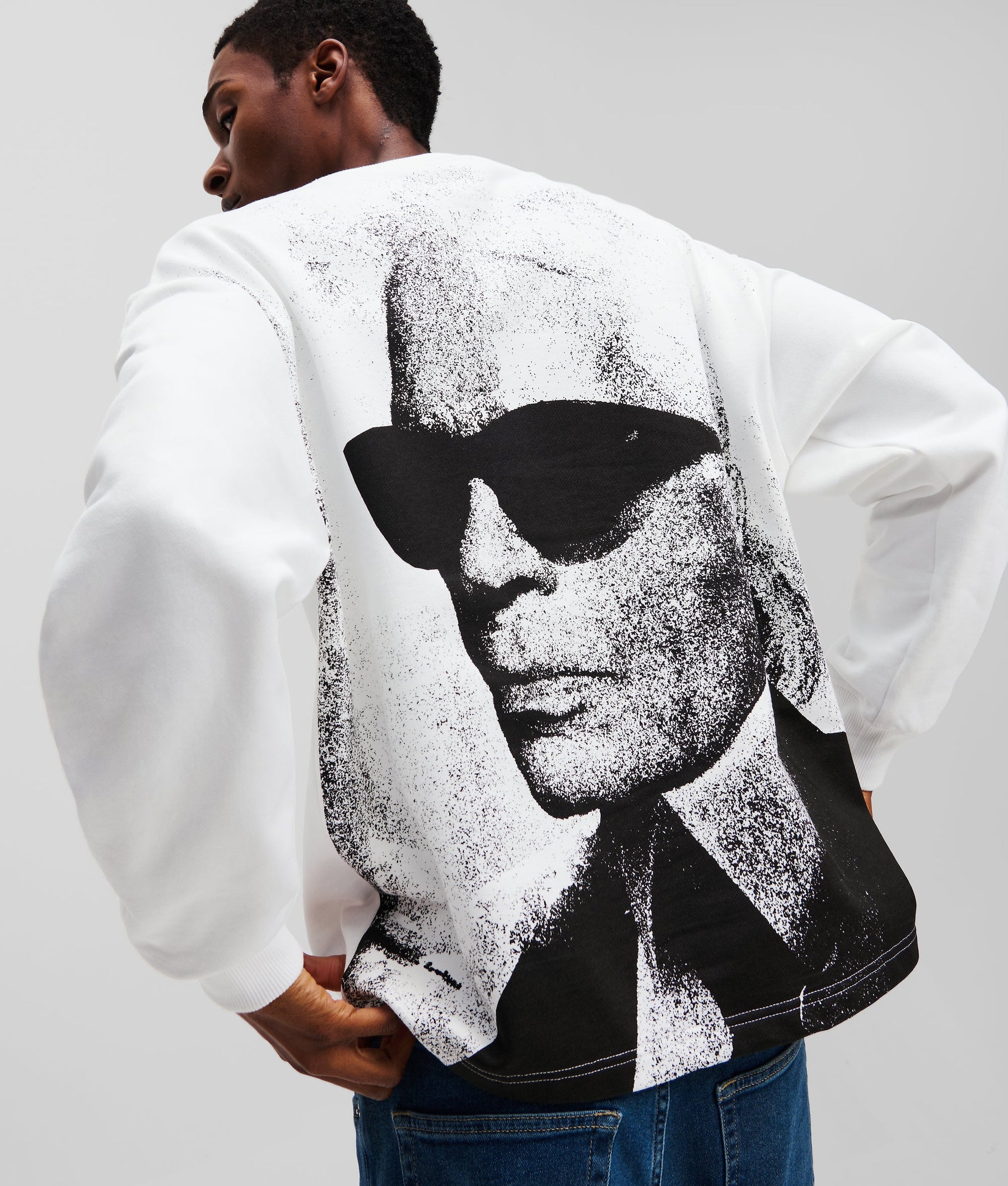 KARL PRINT GRAPHIC SWEATSHIRT