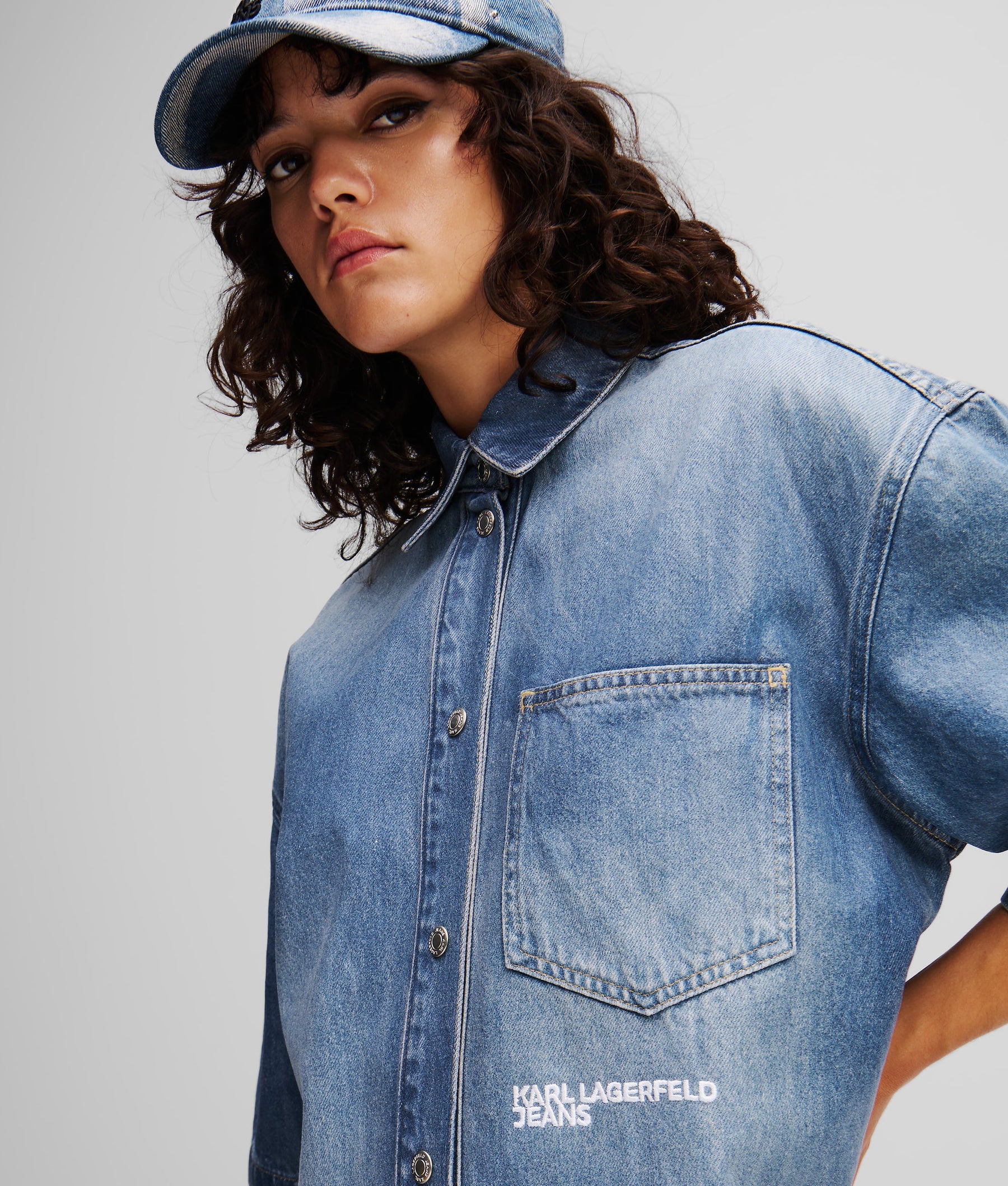 COATED DENIM SHIRT