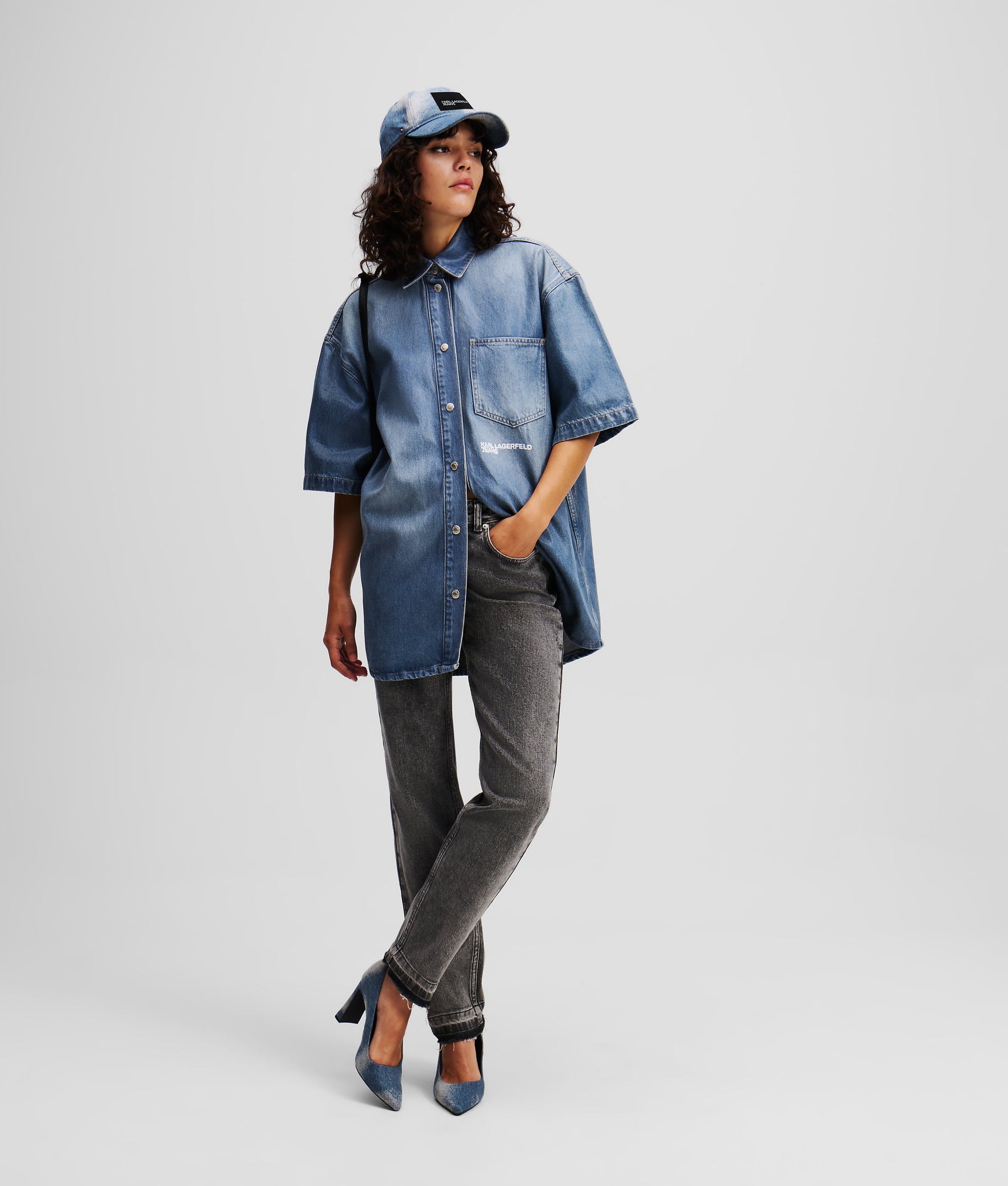 COATED DENIM SHIRT