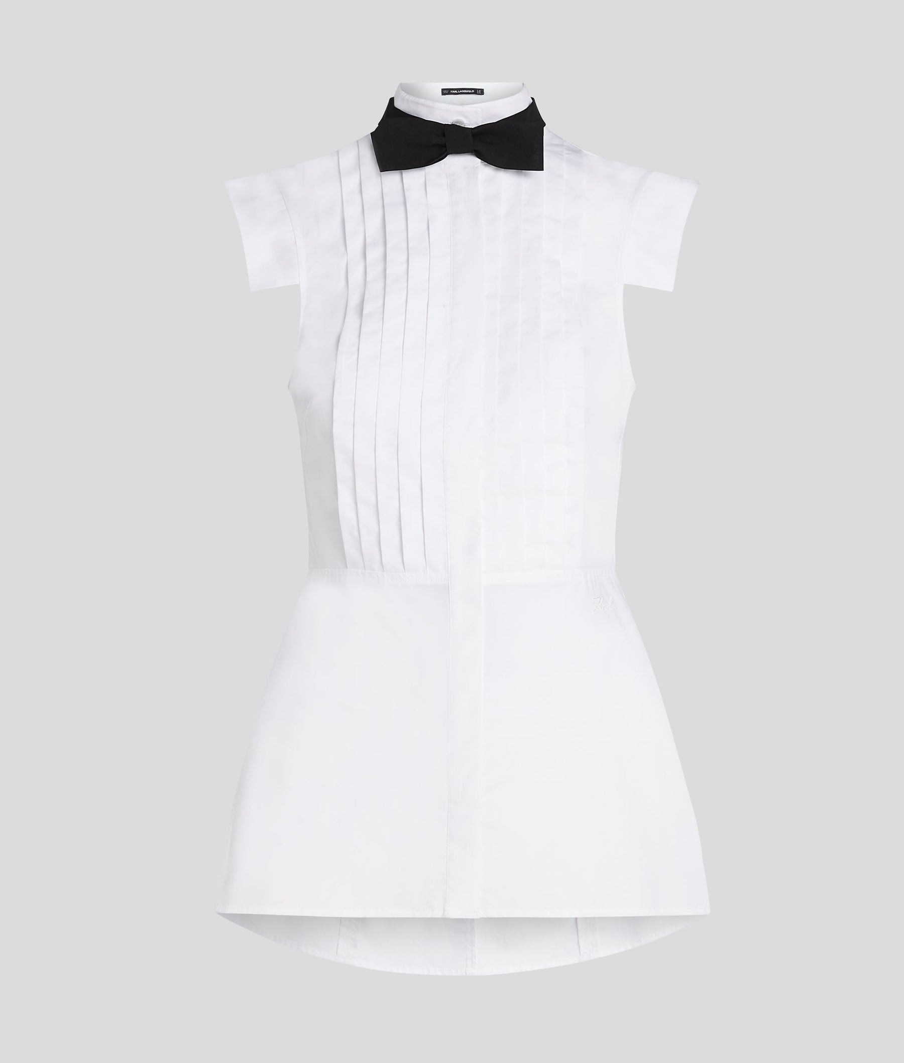 SLEEVELESS BOW TIE BLOUSE