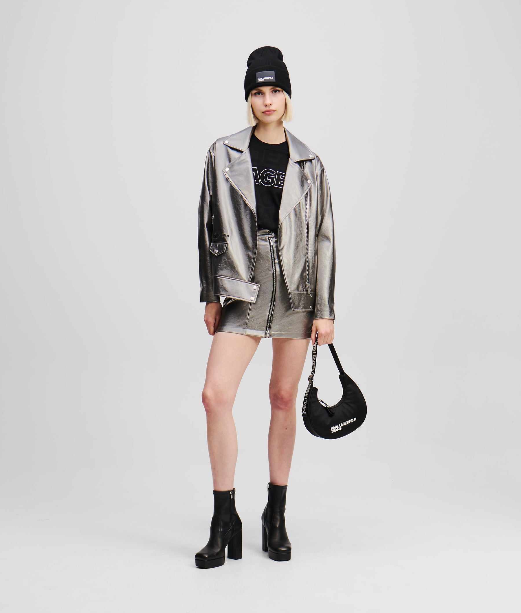 METALLIC MINISKIRT
