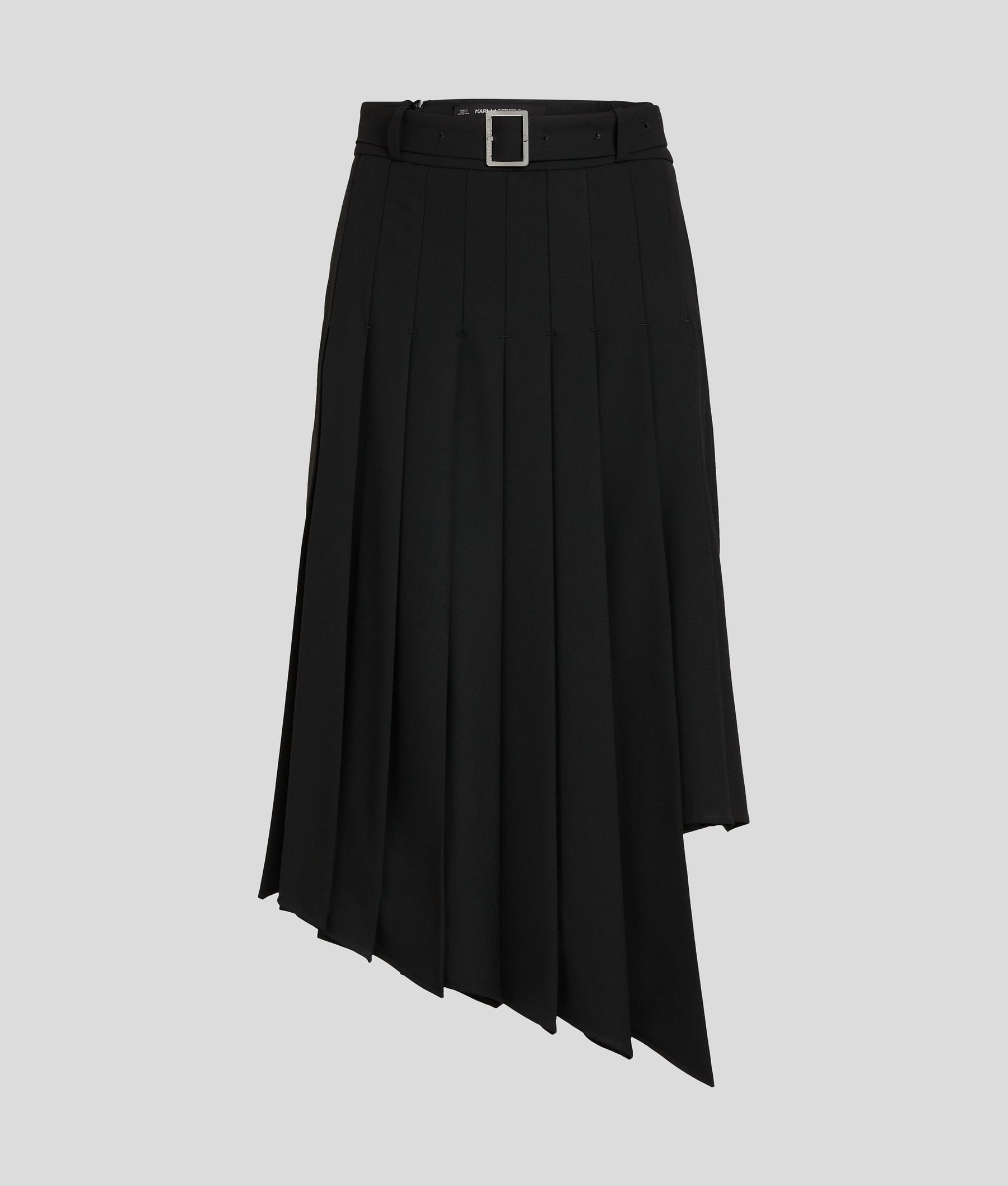 ASYMMETRIC PLEATED SKIRT