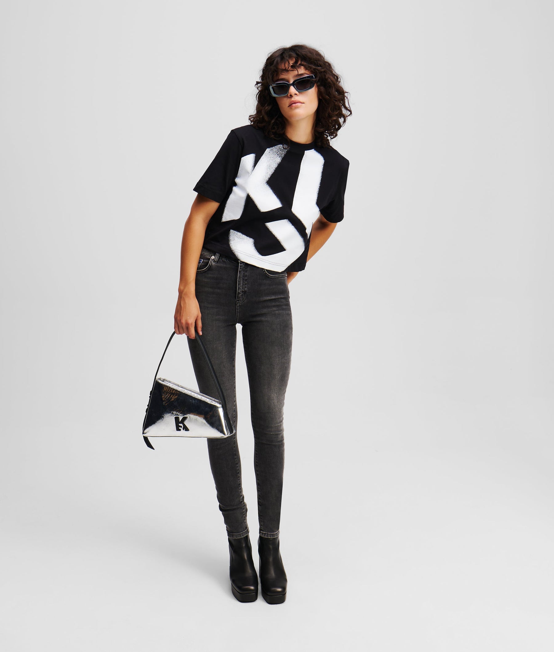 MONOGRAM BLEACHED T-SHIRT