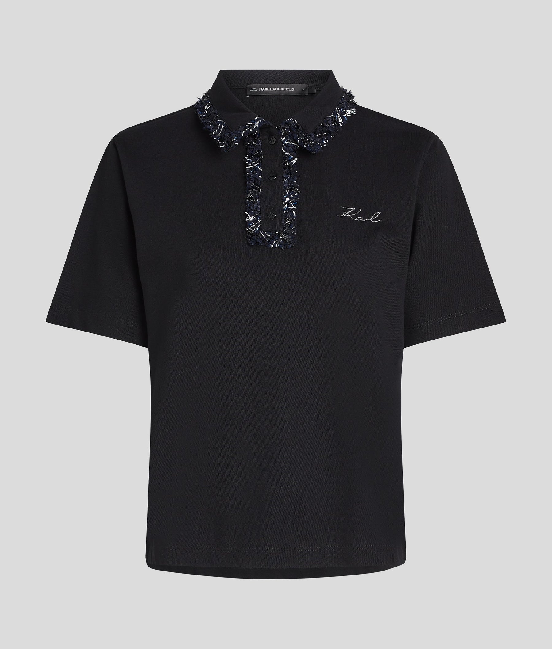 BOUCLE POLO SHIRT