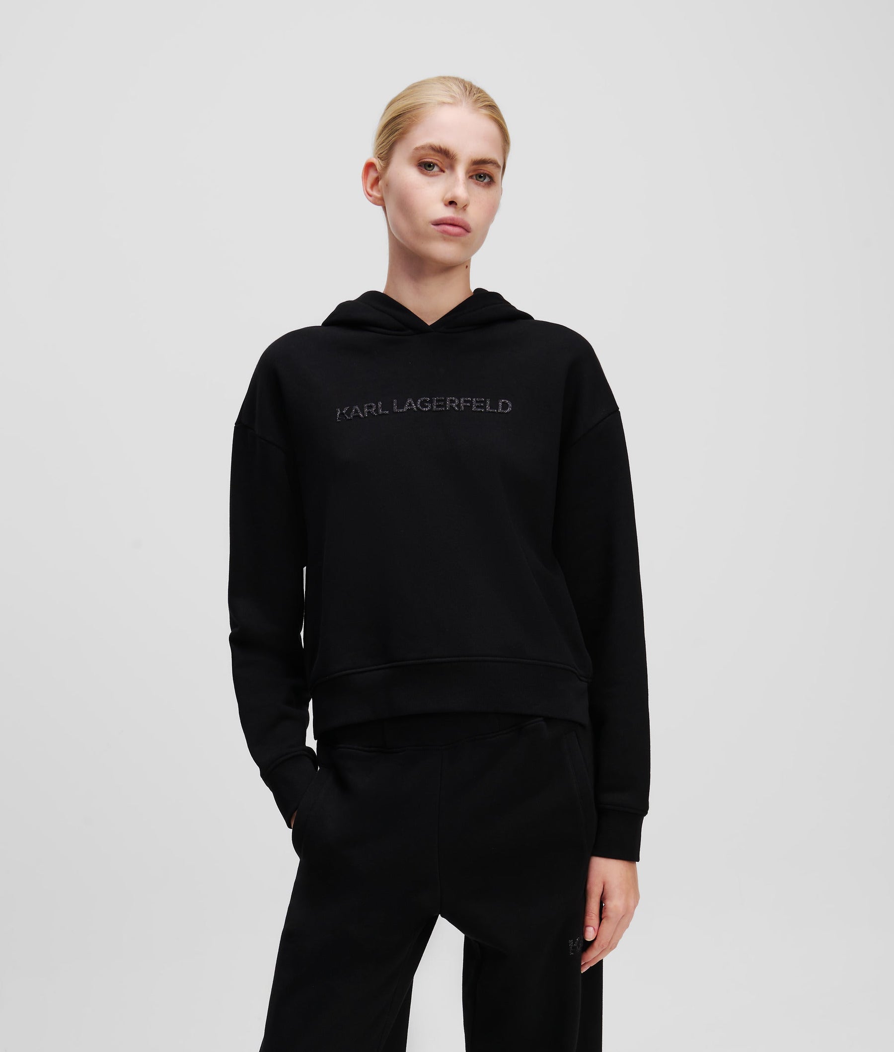 GLITTER LOGO HOODIE