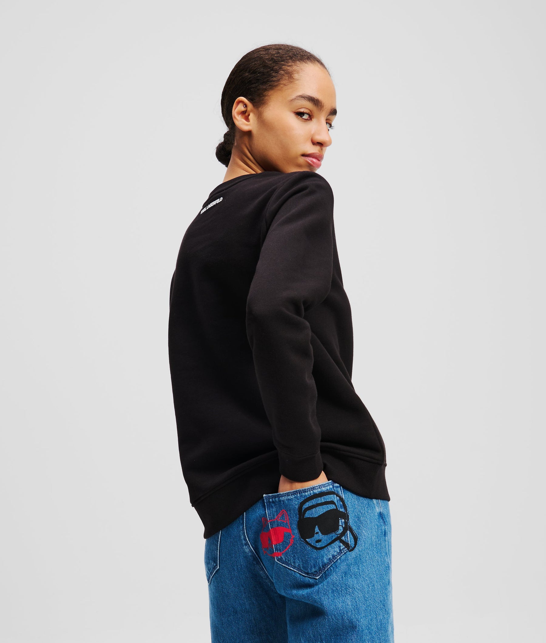RHINESTONE IKON KARL & CHOUPETTE SWEATSHIRT