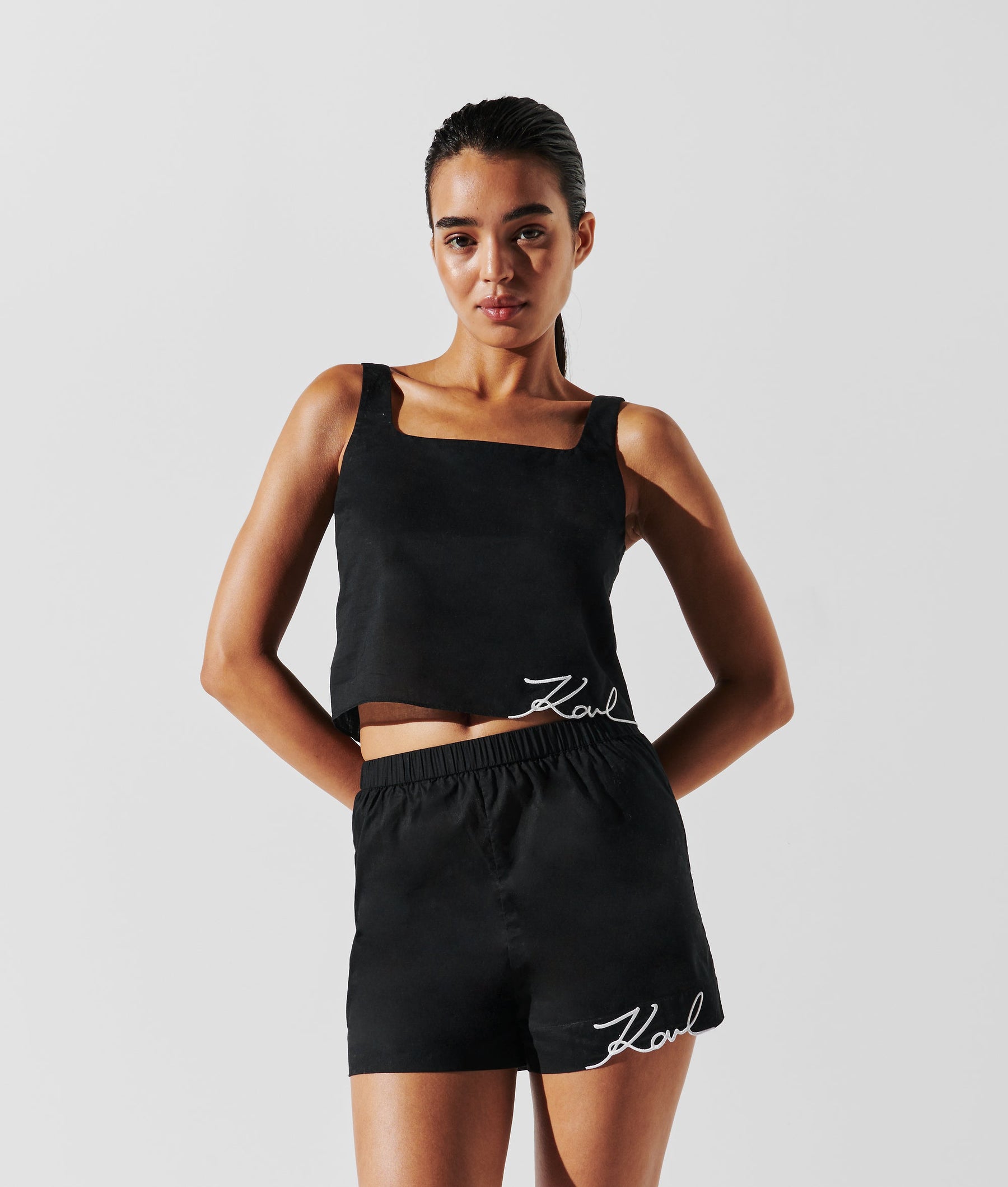 K/SIGNATURE BEACH CROP TOP