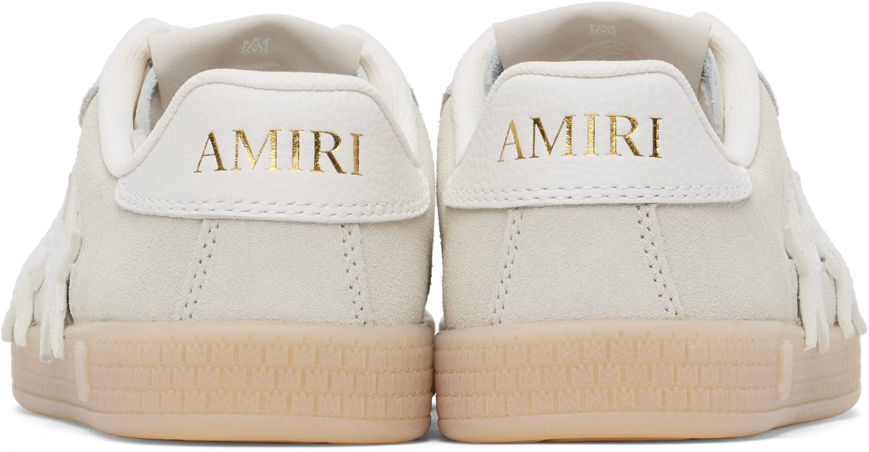 Amiri Women Gray & Off-White Suede Pacific Sneakers
