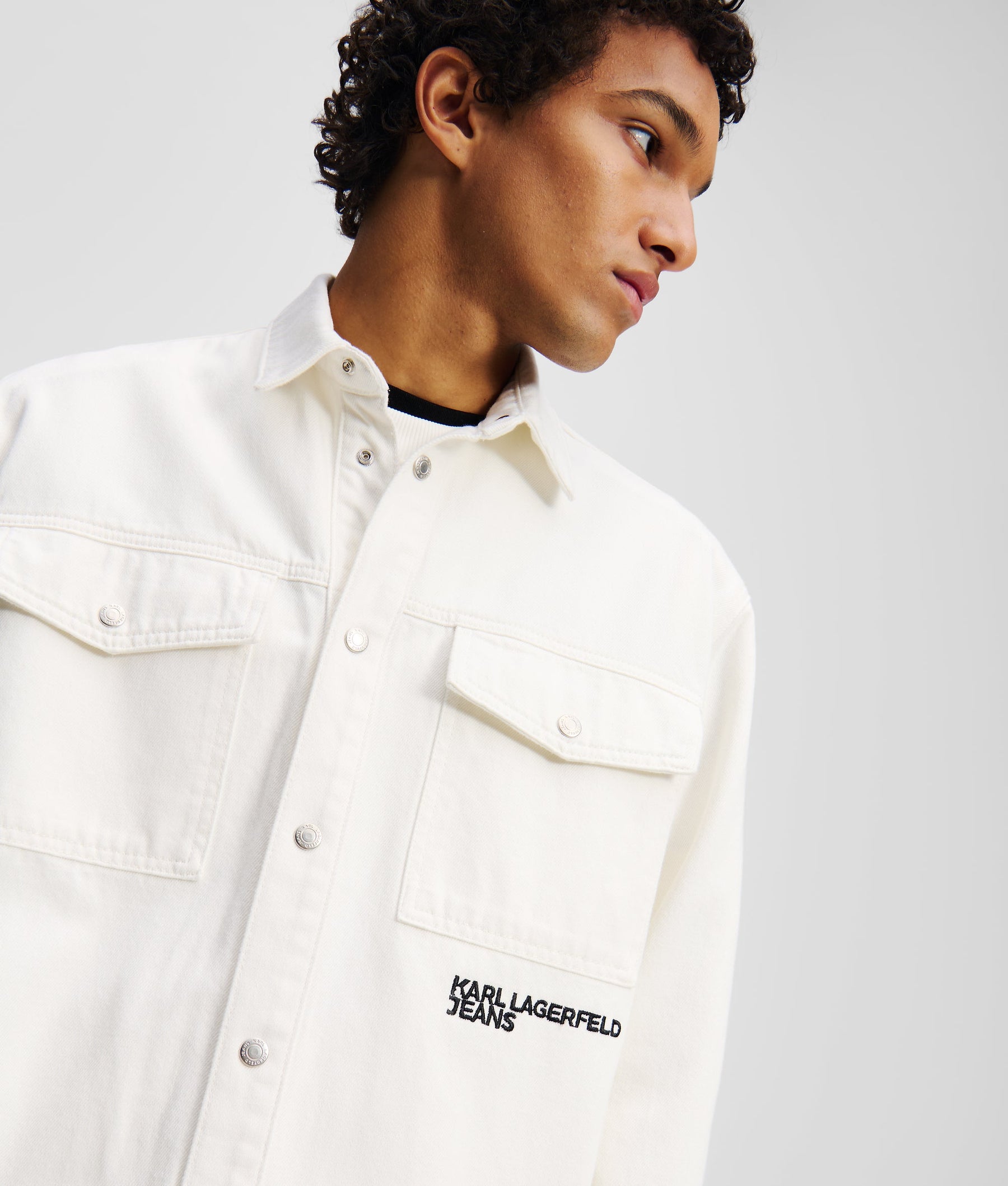 KARL PRINT DENIM SHIRT