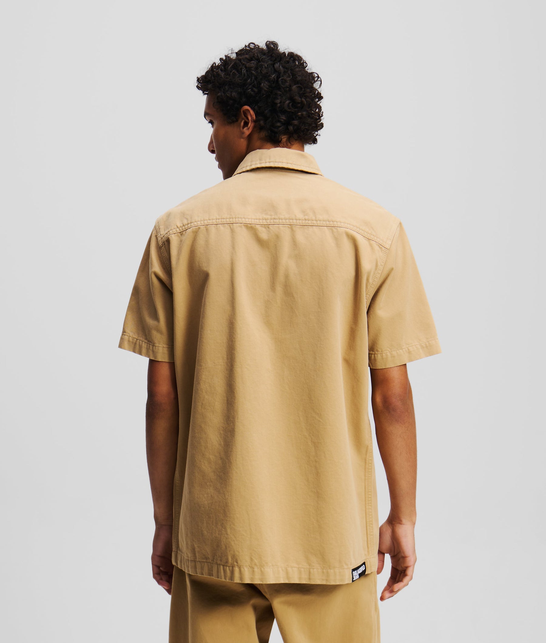 Short-sleeved button-up shirt
