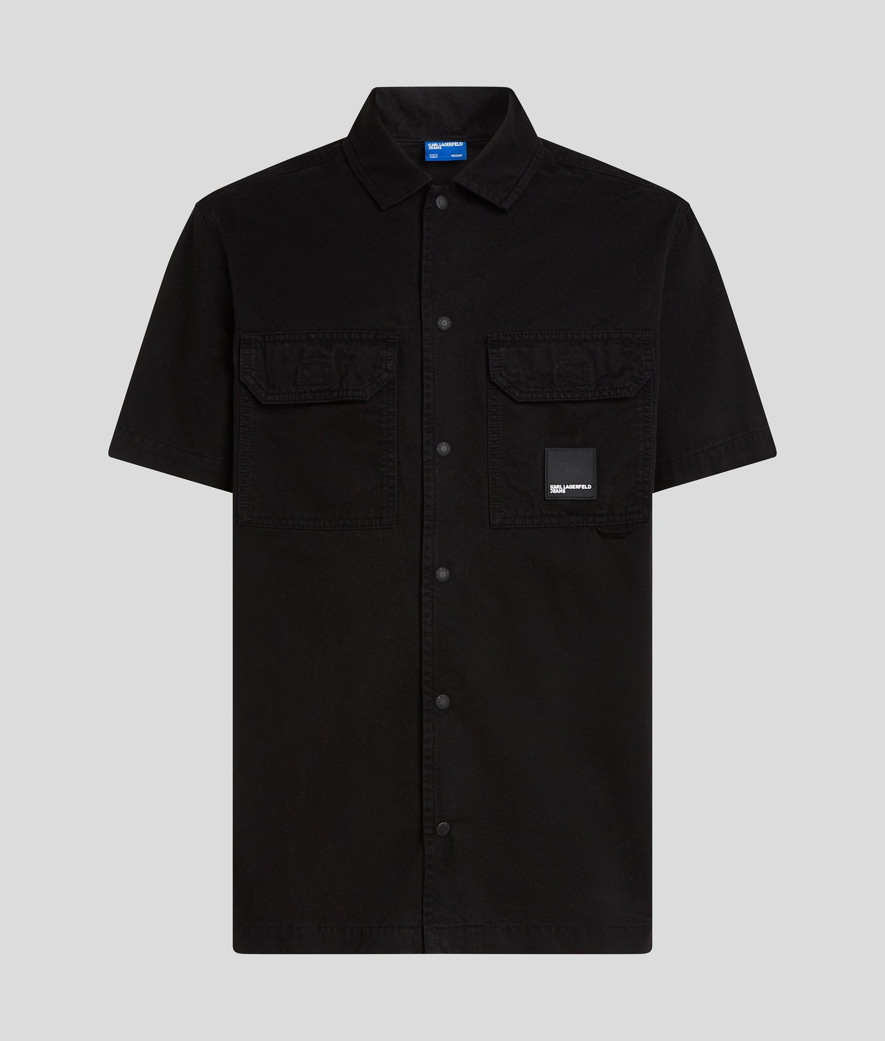 Short-sleeved button-up shirt