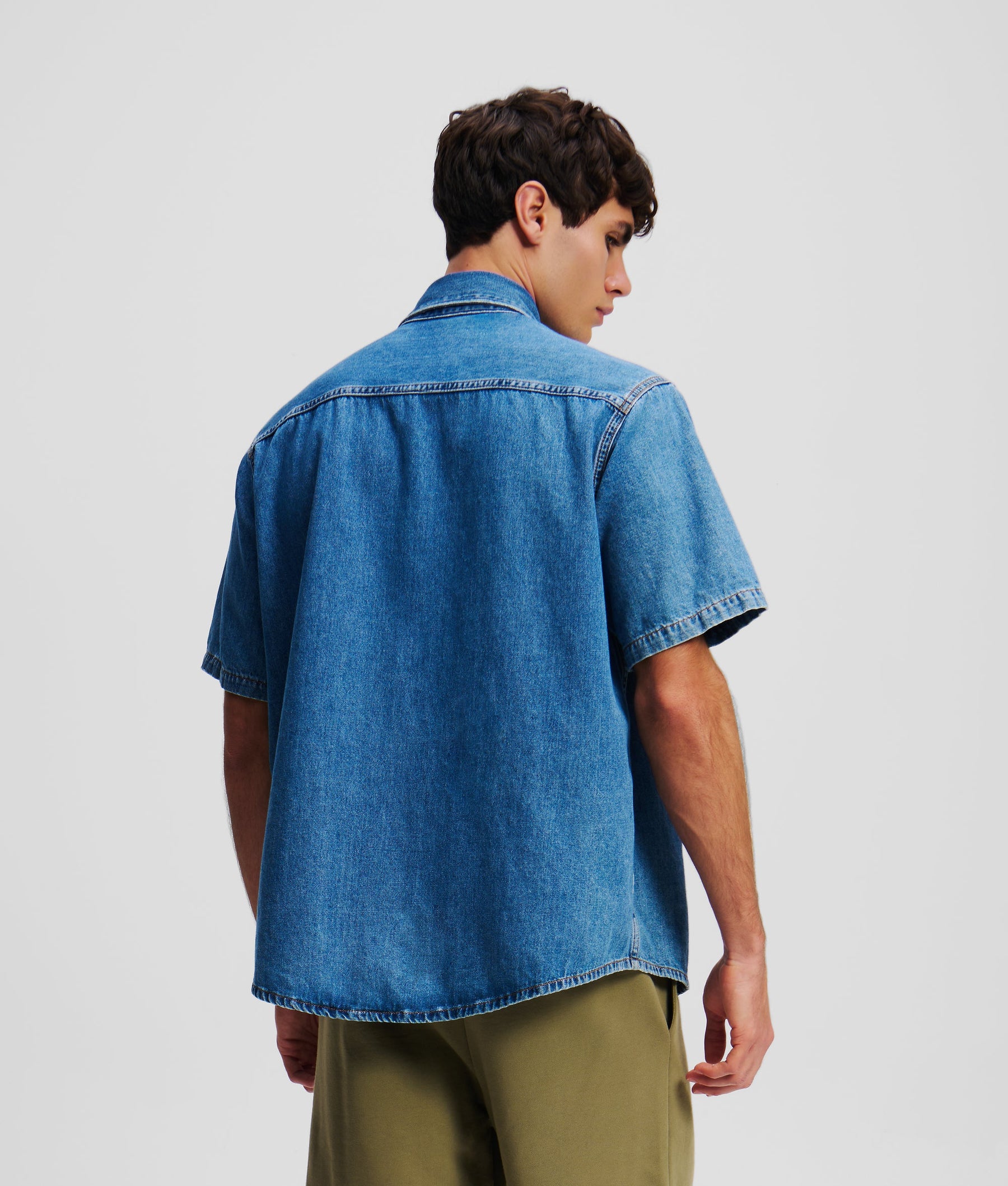 IKON SHORT-SLEEVED DENIM SHIRT