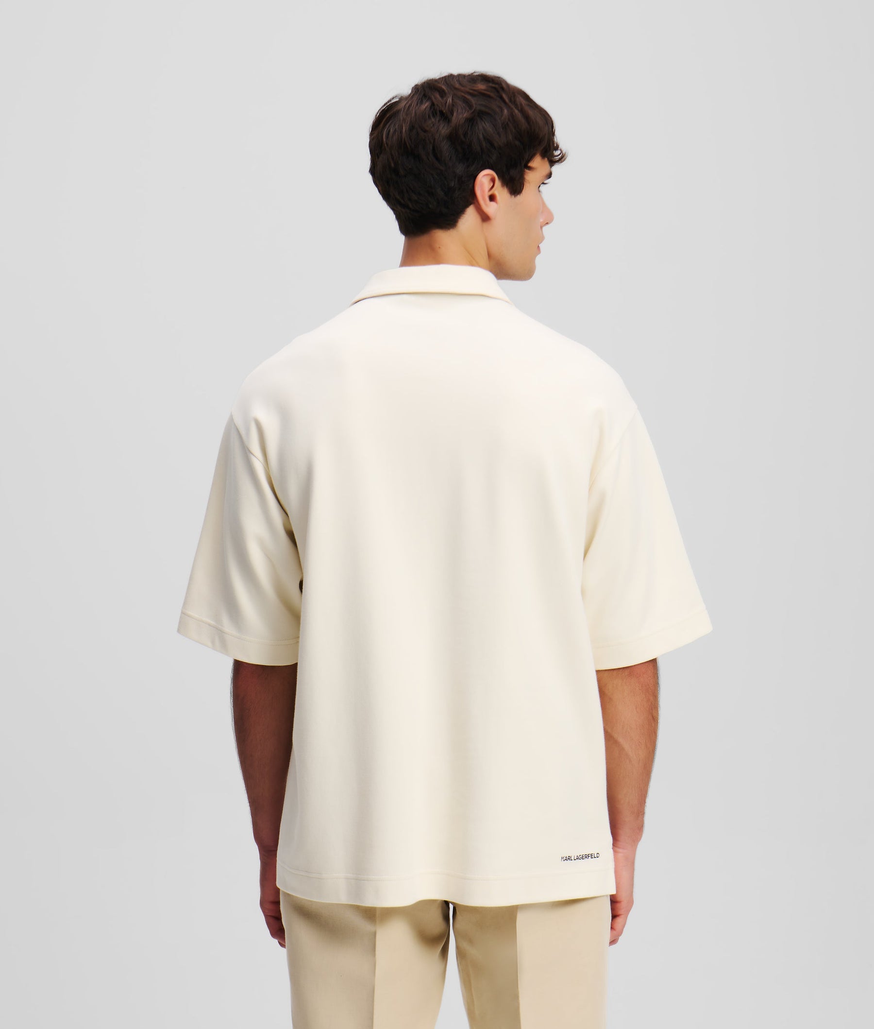 Monogram ZIP-UP POLO SHIRT