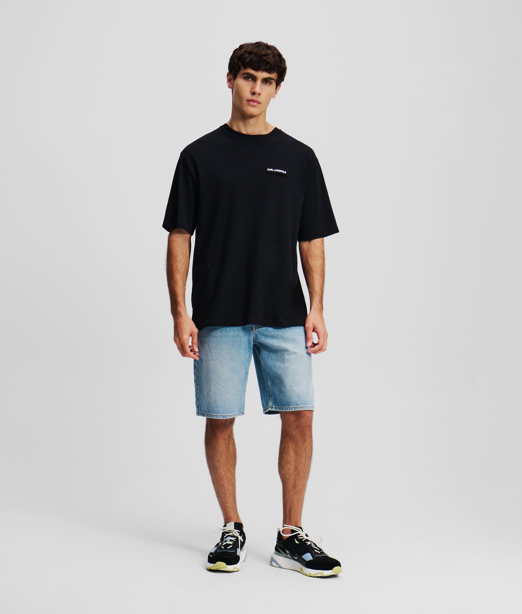LOGO LINEN BLEND T-SHIRT