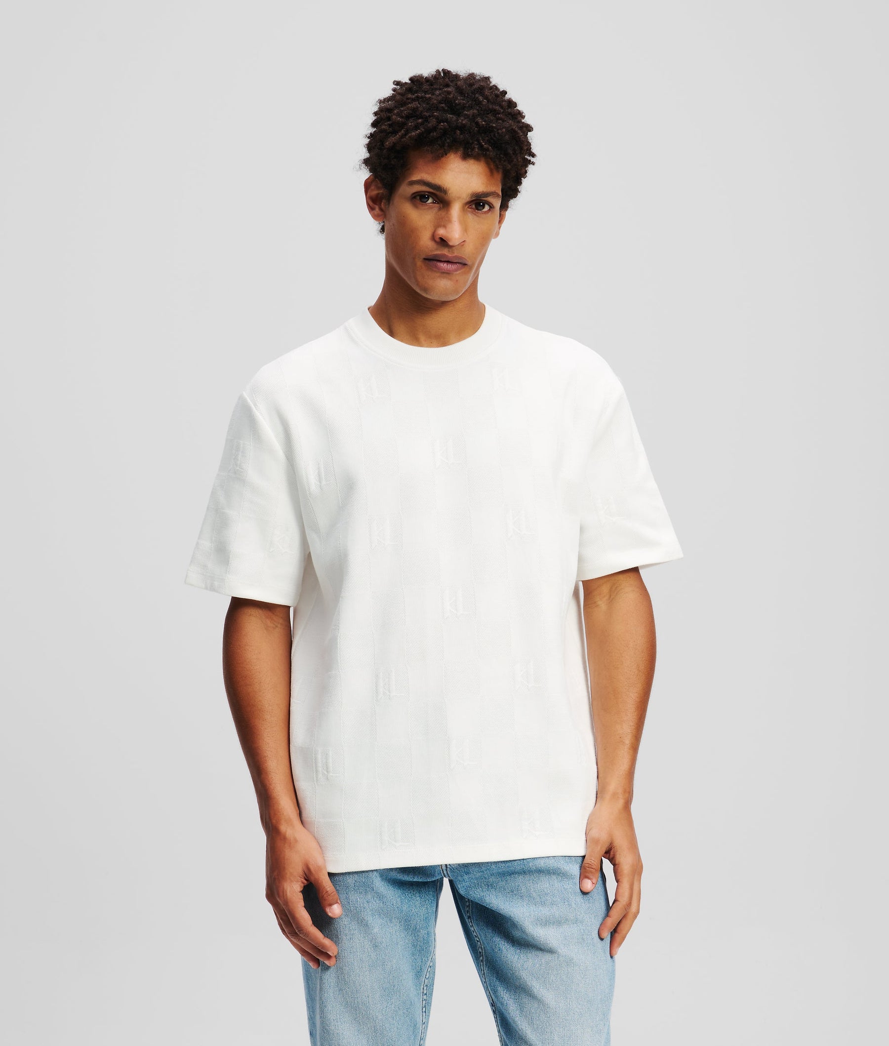 Monogram CHECKED T-SHIRT