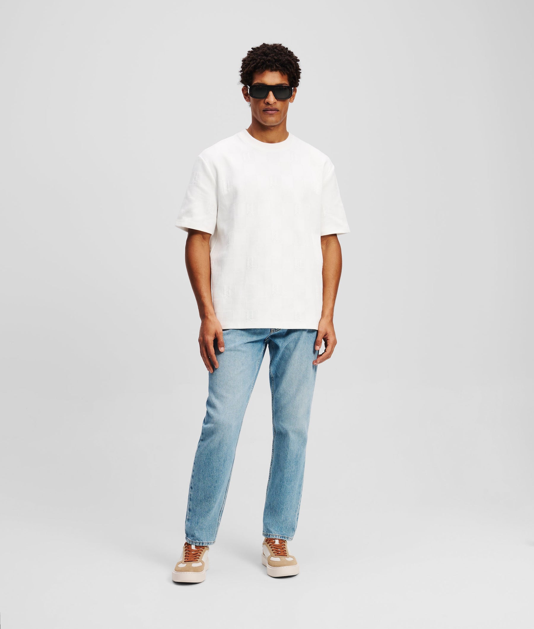 Monogram CHECKED T-SHIRT