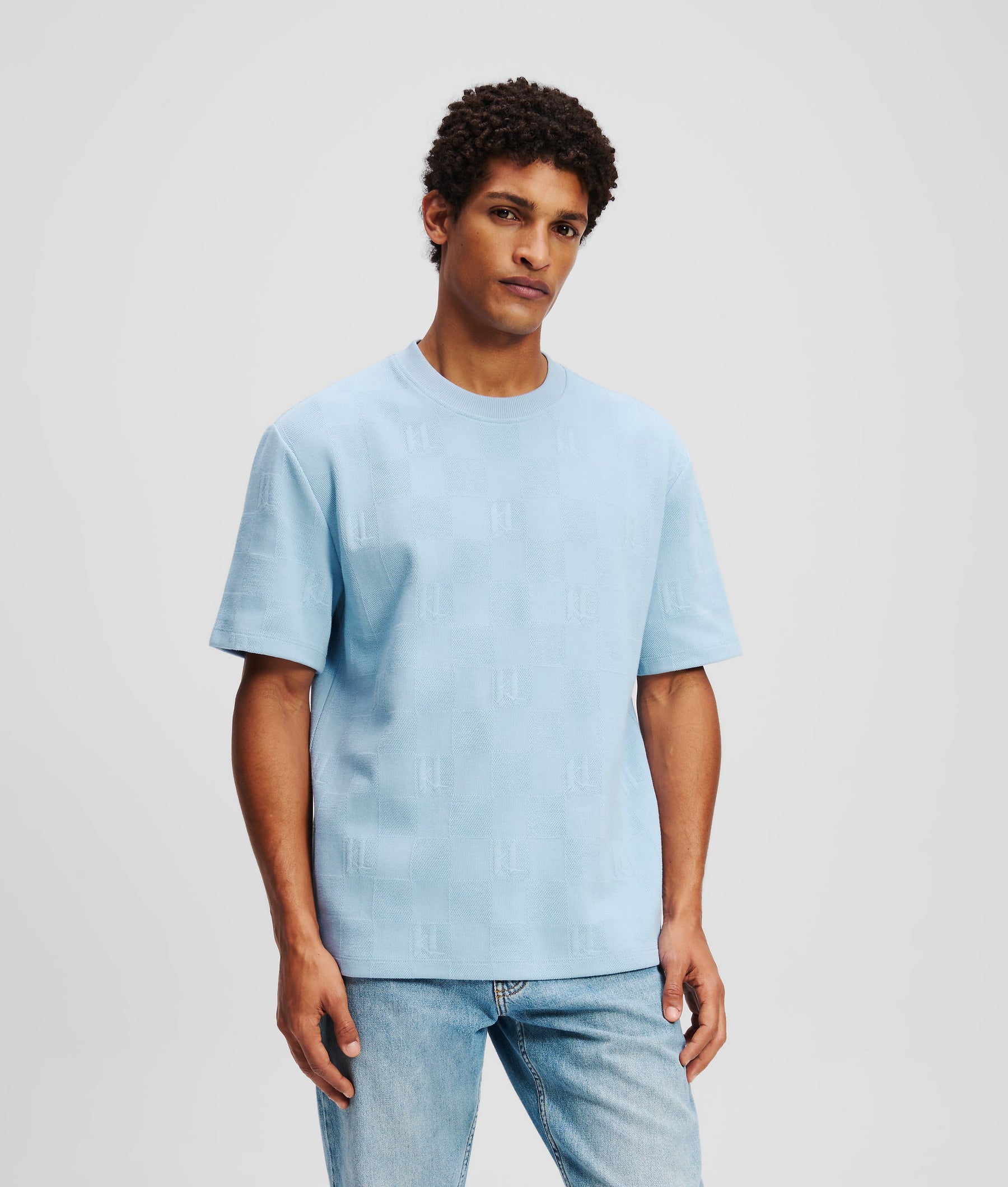 Monogram CHECKED T-SHIRT