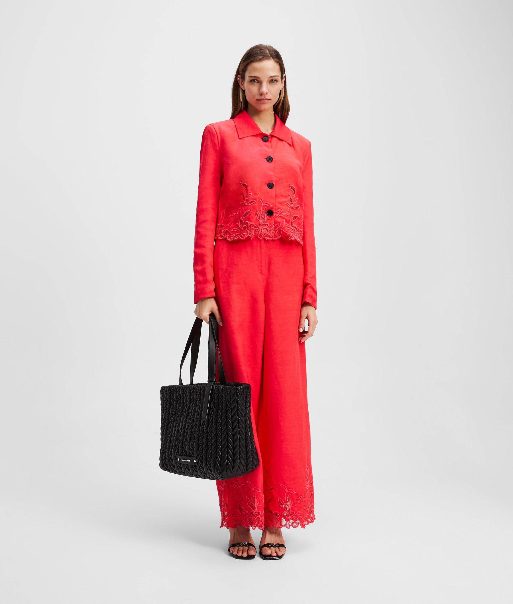 CUT-OUT EMBROIDERY CULOTTES