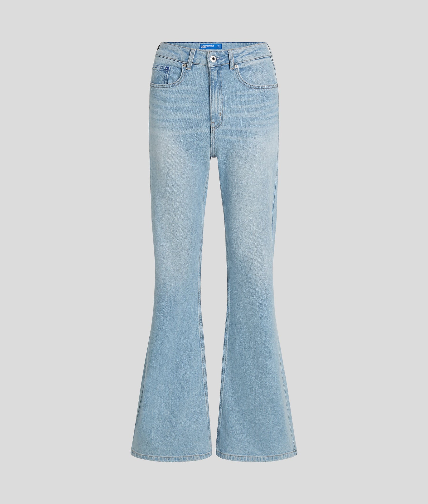 HIGH-RISE FLARED JEANS
