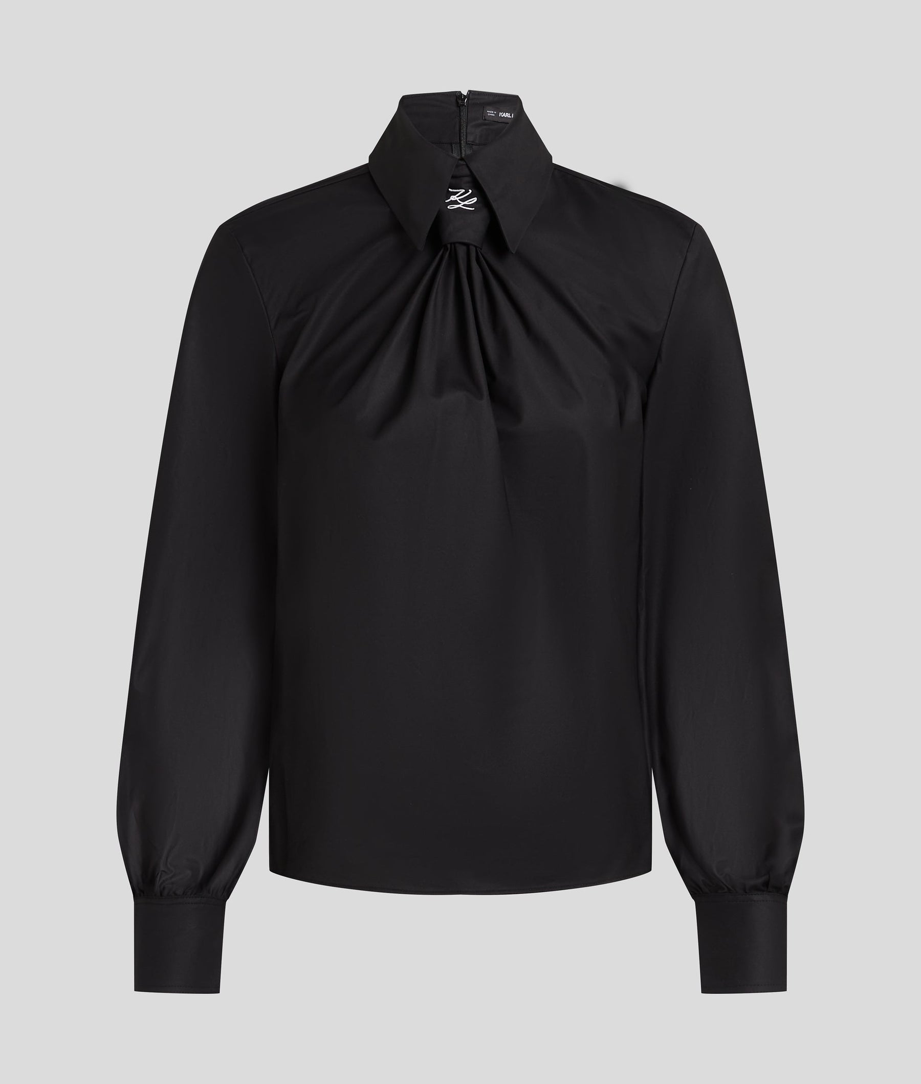 KARL ESSENTIAL TIE-DETAIL SHIRT
