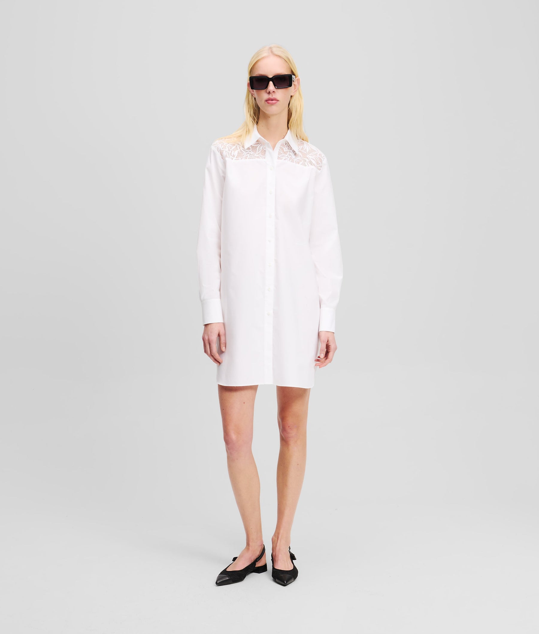 ORCHID EMBROIDERY TUNIC SHIRT