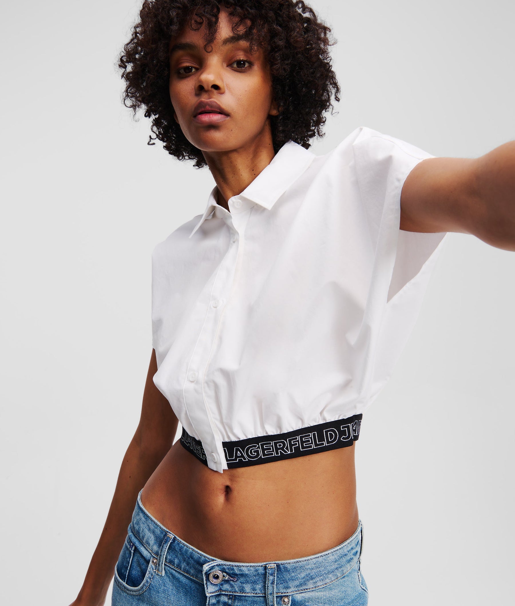 CROPPED WOVEN SHIRT